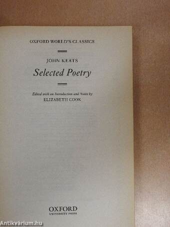 Selected Poetry