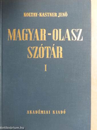 Magyar-olasz szótár I-II.