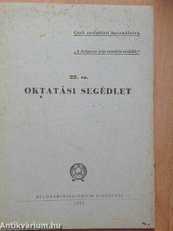 22. sz. oktatási segédlet