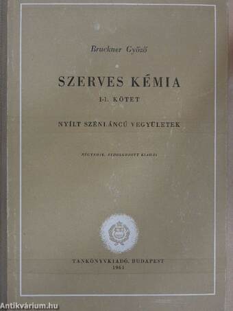 Szerves kémia I/1-2.