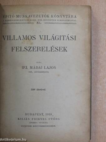 Villamos világitási felszerelések