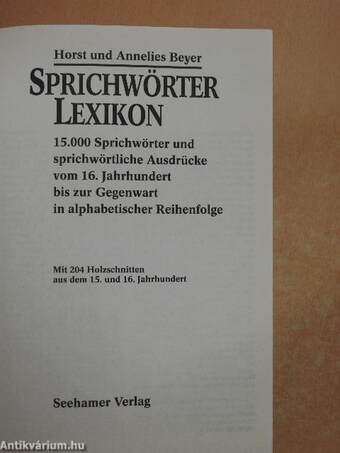 Sprichwörterlexikon