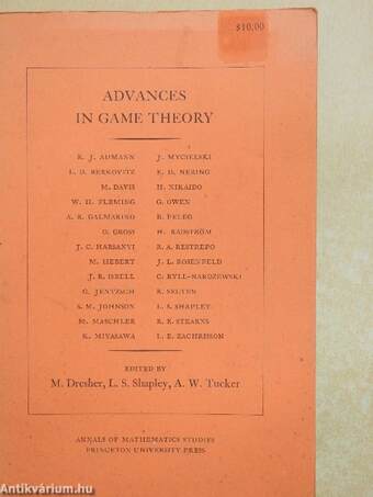 Advances In Game Theory