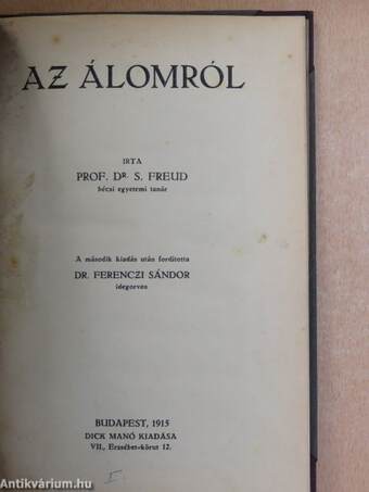 Az álomról