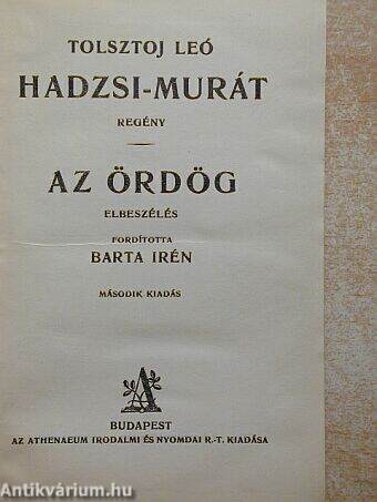 Hadzsi-Murát/Az ördög