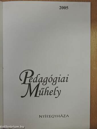 Pedagógiai műhely 2005/2.