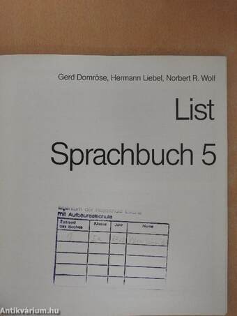 List Sprachbuch 5