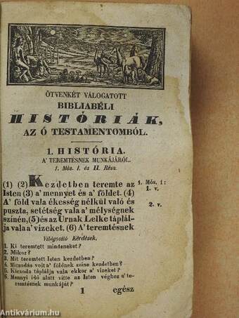 Száz és négy válogatott bibliabéli históriák (rossz állapotú)