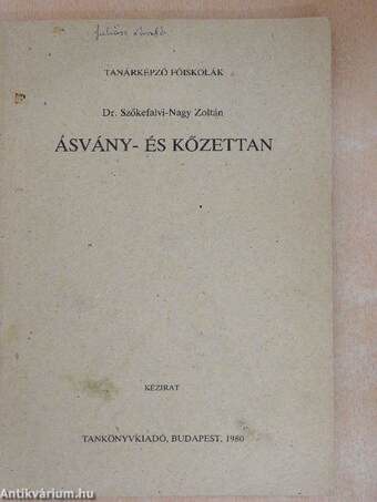 Ásvány- és kőzettan