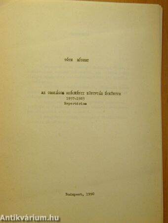 Az Országos Széchényi Könyvtár évkönyve 1957-1983