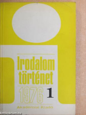 Irodalomtörténet 1976/1.