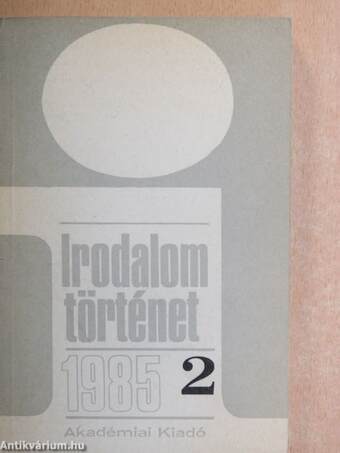 Irodalomtörténet 1985/2.