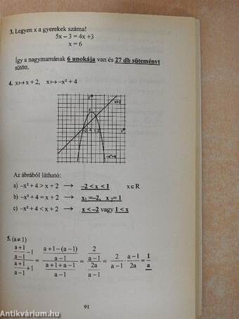 Irány a középiskola - Matematika gyakorlókönyv