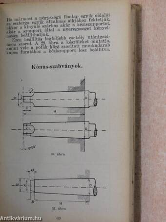 Esztergályosok és marósok zsebkönyve