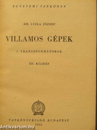 Villamos gépek I.