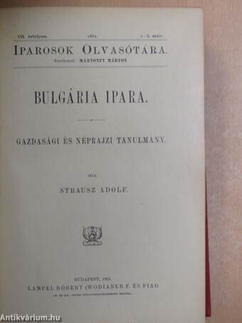 Iparosok olvasótára 1901/1-10.