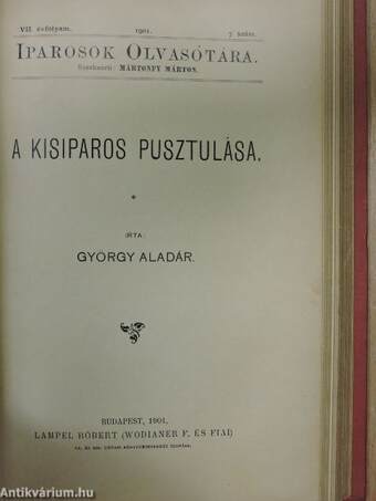 Iparosok olvasótára 1901/1-10.