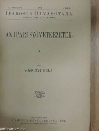 Iparosok olvasótára 1905/1-10.