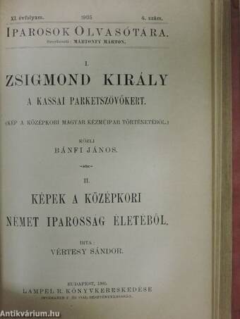 Iparosok olvasótára 1905/1-10.