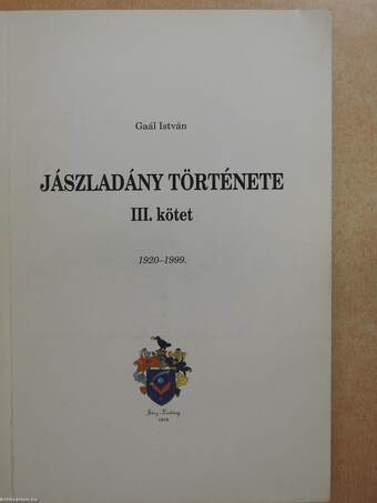 Jászladány története III. (dedikált példány)