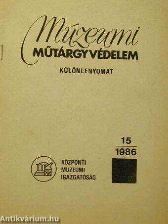 Múzeumi műtárgyvédelem 1986/15.