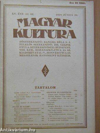 Magyar Kultúra 1928. június 20.