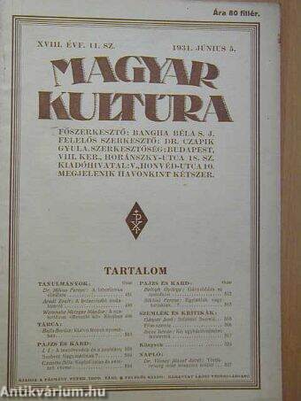 Magyar Kultúra 1931. június 5.