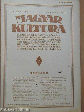 Magyar Kultúra 1928. február 5.