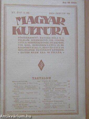 Magyar Kultúra 1928. január 20.