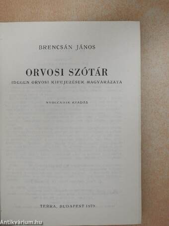 Orvosi szótár