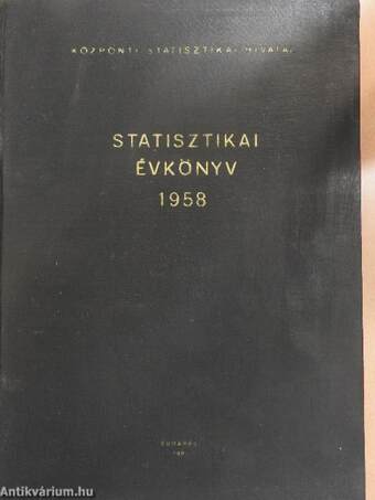 Statisztikai évkönyv 1958