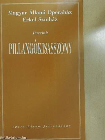 Puccini: Pillangókisasszony 