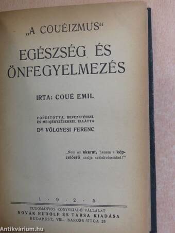 Egészség és önfegyelmezés