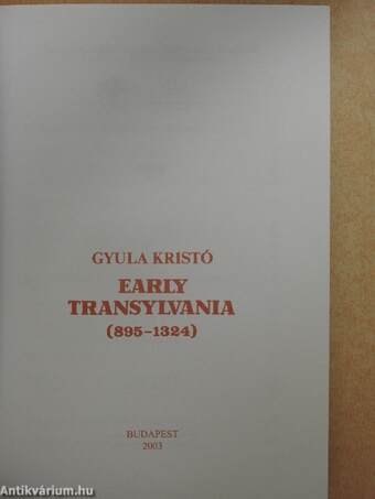 Early Transylvania (895-1324)