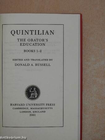 Quintilian I-V.