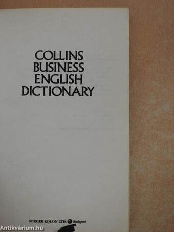 Collins Business English Dictionary