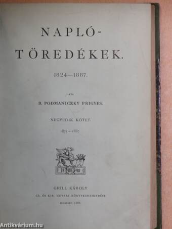 Naplótöredékek III-IV.