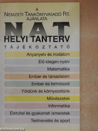 NAT-Helyi tanterv tájékoztató