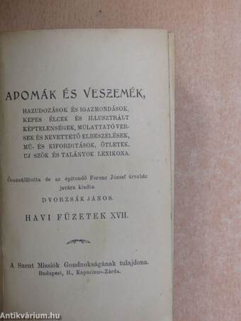 Adomák és Veszemék/Anekdoten-Lexicon/Lexicon Sententiarum et Anecdotum