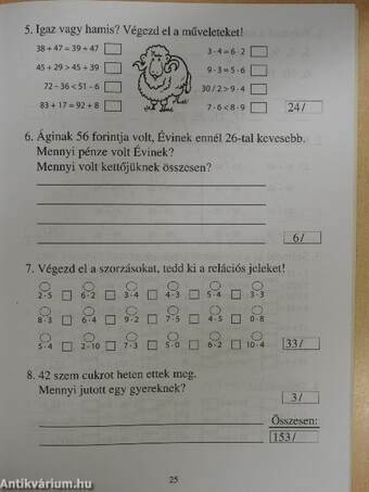 Matematika másodikosoknak