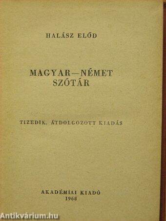 Magyar-német szótár