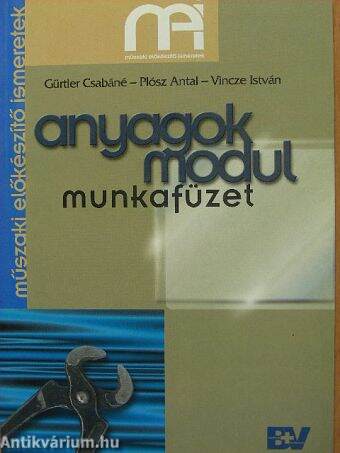 Anyagok modul - munkafüzet