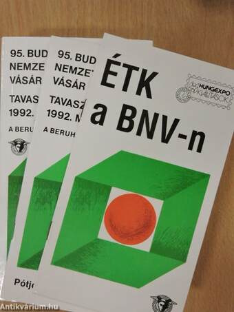 95. Budapesti Nemzetközi Vásár/Tavaszi BNV 1992. május 20-27.