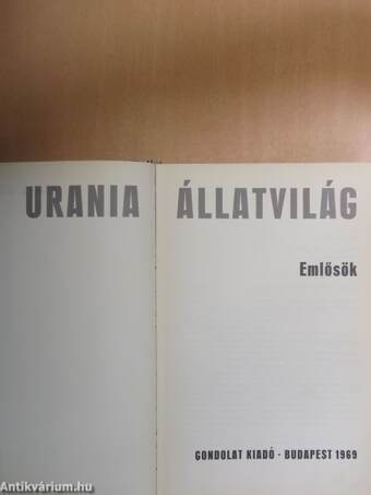 Urania Állat- és Növényvilág I-VIII.