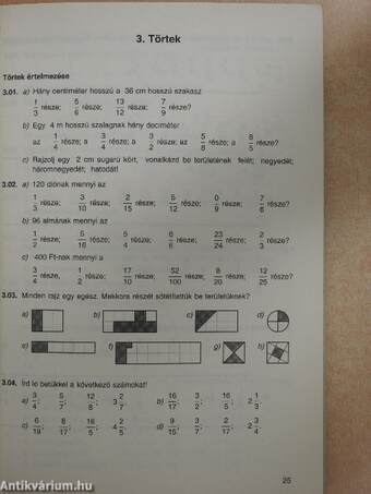 Matematika 6. - Gyakorló