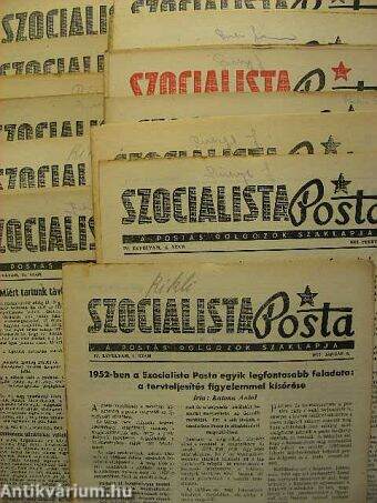 Szocialista Posta 1952. (nem teljes évfolyam)
