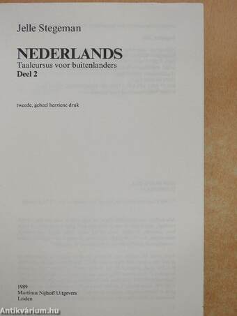 Nederlands Taalcursus voor buitenlanders 2