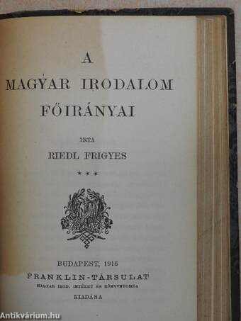 Magyarok Rómában/Péterfy Jenő/Gyulai Pál/Három jellemzés/A magyar irodalom főirányai/Shakespeare és a magyar irodalom/Arany lelki élete