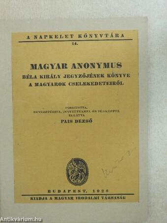 Magyar Anonymus