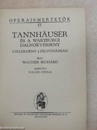 Wagner: Tannhäuser